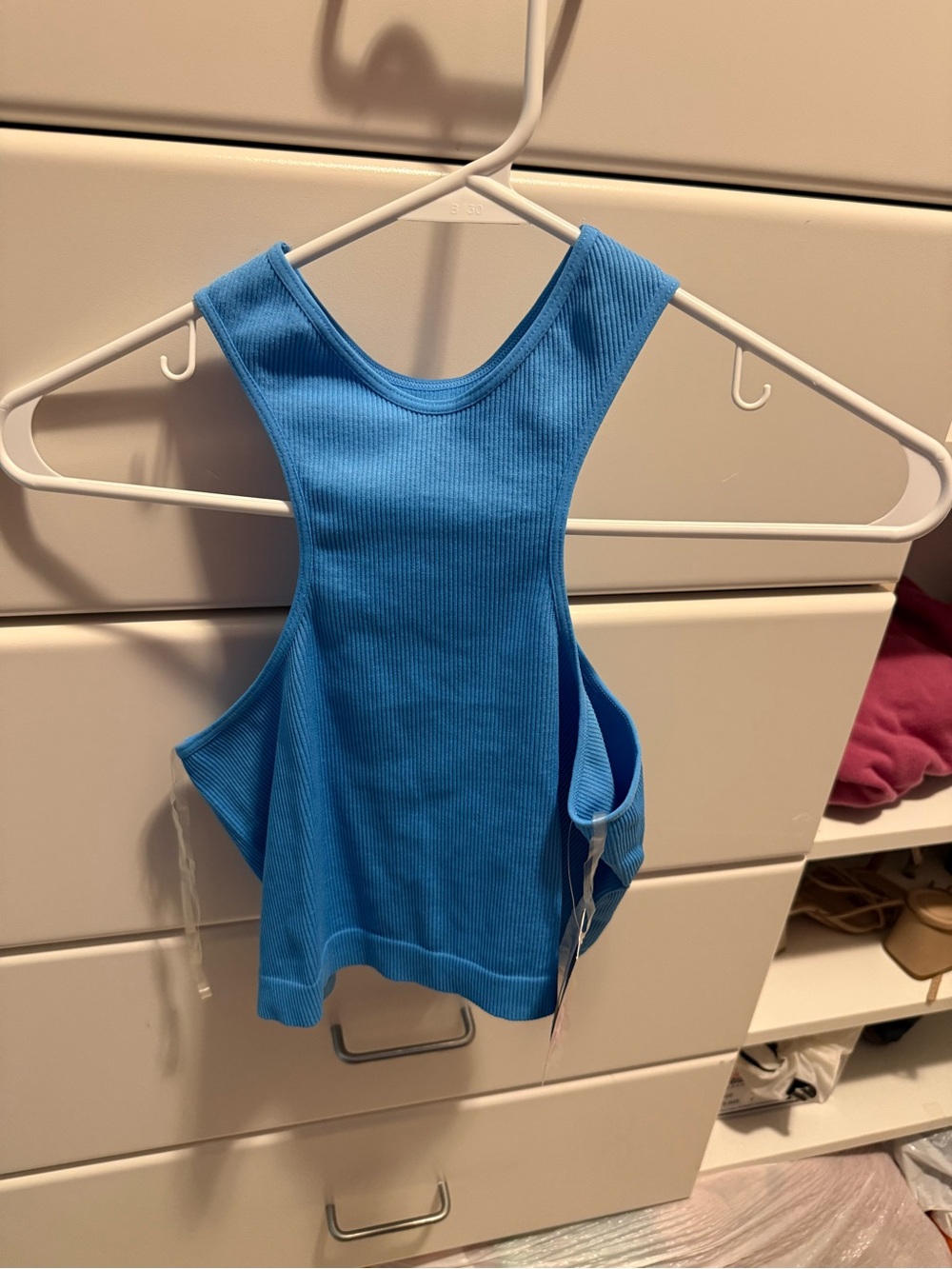 wild fable Ribbed Racerback Crop Tank - Bright Blue